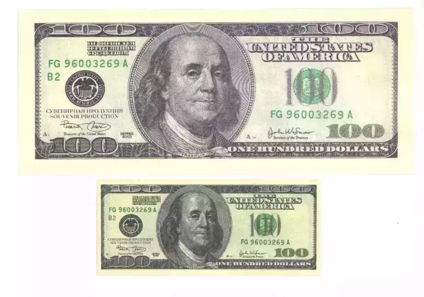 Шуточные деньги ГИГАНТ 100 долларов, фото 2