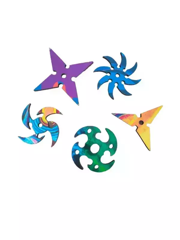 Деревянная звездочка цветная в ассортименте