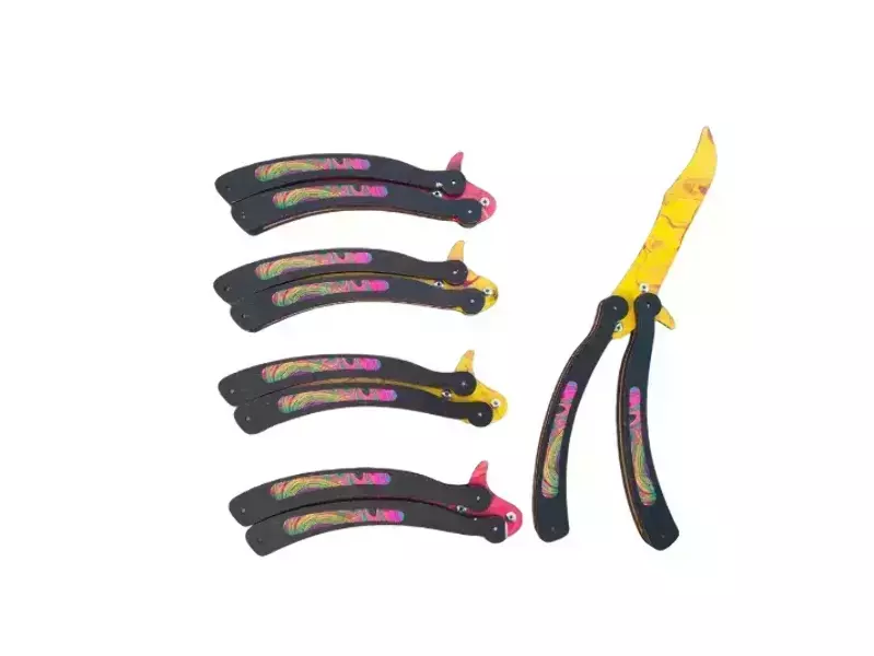 Деревянный нож Бабочка в асоортименте