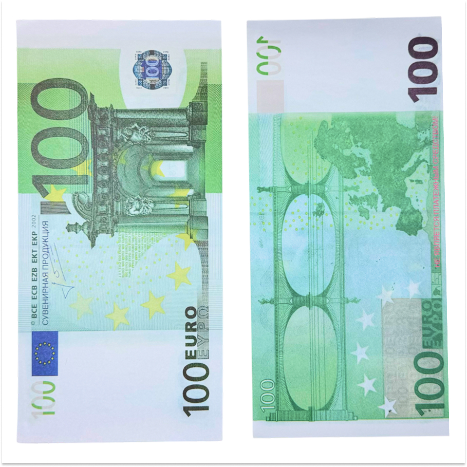 Шуточные деньги ГИГАНТ 100 евро, фото 2