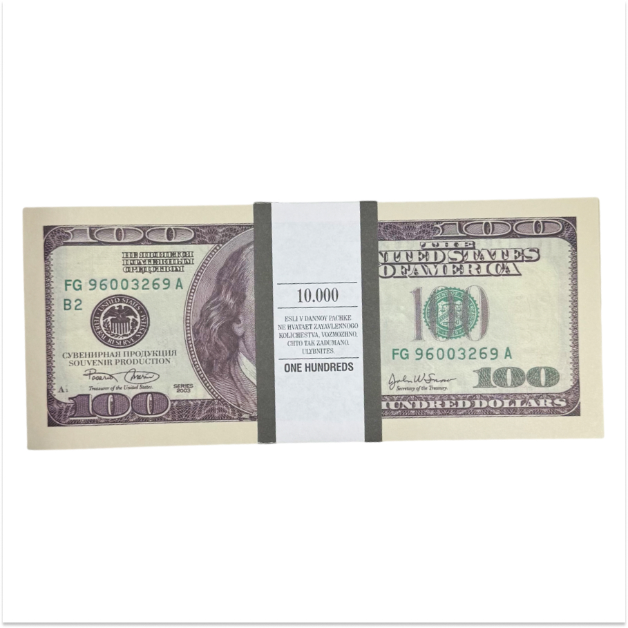 Шуточные деньги ГИГАНТ 100 долларов