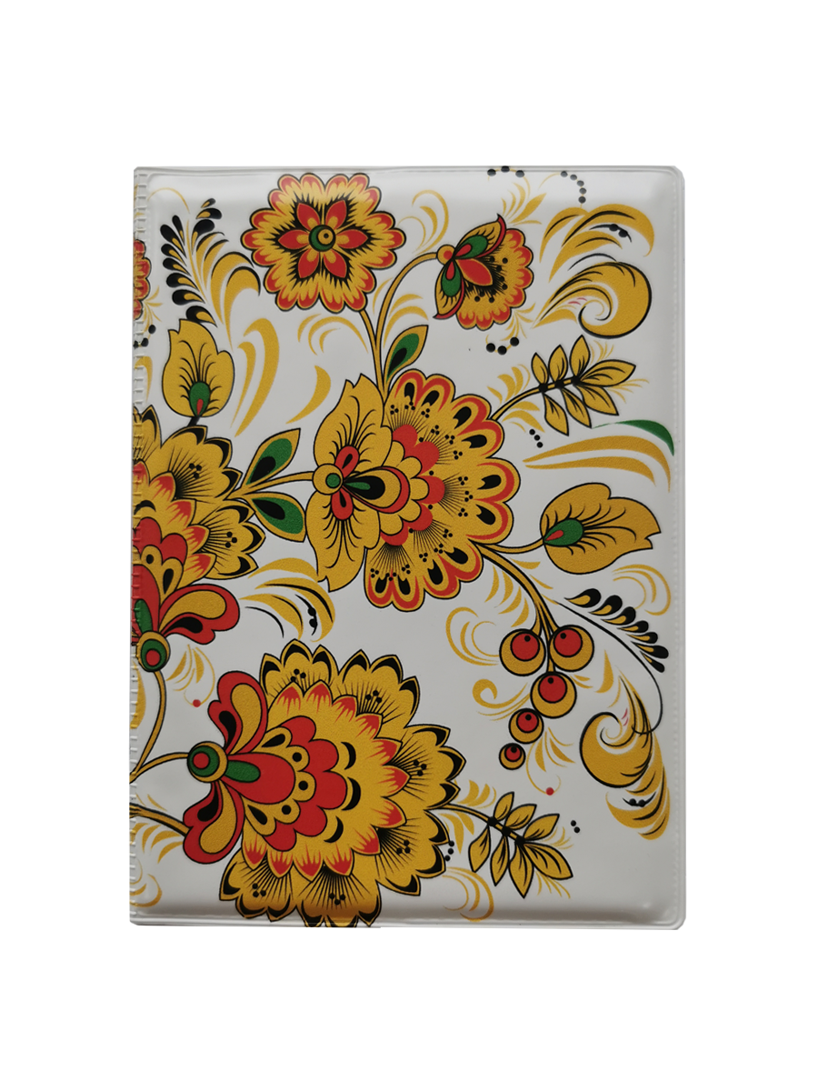 Обложка для паспорта “Палех белый”