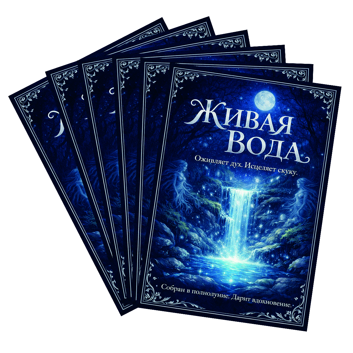 Наклейка на бутылку"Живая вода" (12 шт), фото 2