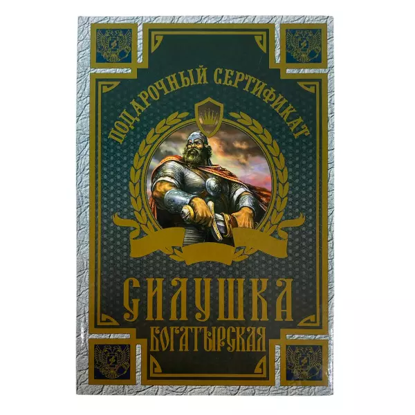 Сертификат на силушку богатырскую ламинированный 5+0