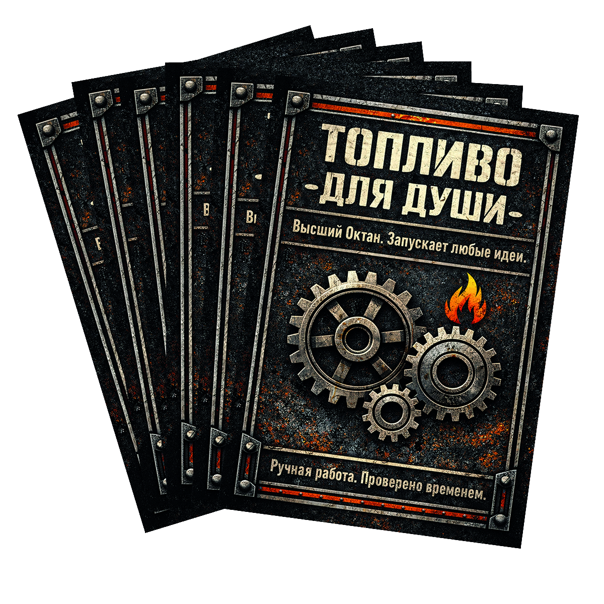 Наклейка на бутылку "Топливо для души" (12 шт), фото 2