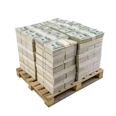 Паллеты с банкнотами
