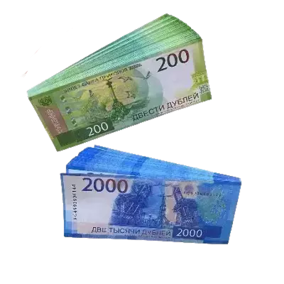 Наборы блокнотов в виде пачки денег