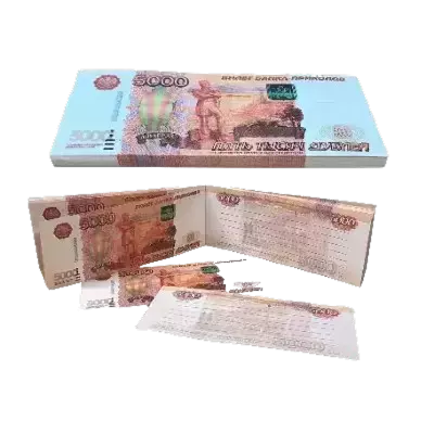 Блокнот в виде пачки денег