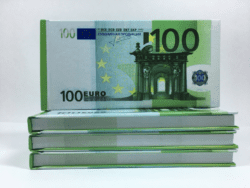 Отрывной блокнот-визитка 100€
