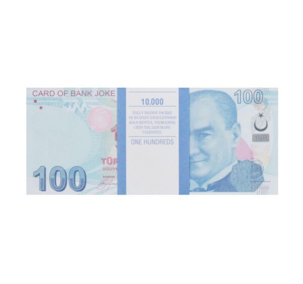 Сувенирные деньги 100 турецких лир - 80 банкнот