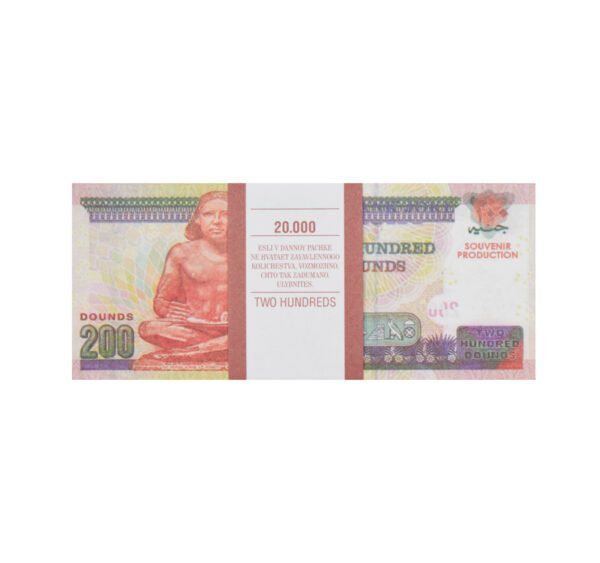 Сувенирные деньги 200 египетских фунтов - 80 банкнот
