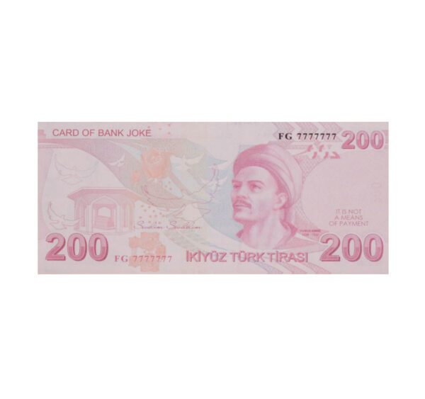 Сувенирные деньги 200 турецких лир - 80 банкнот