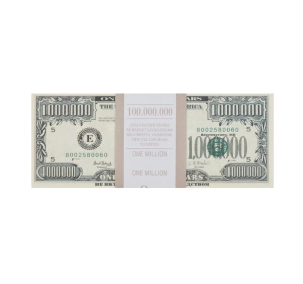 Сувенирные деньги 1000000 долларов - 80 банкнот
