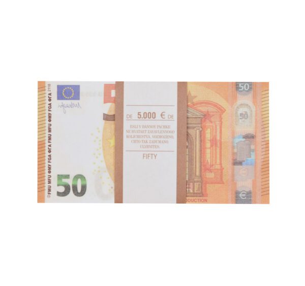 Сувенирные деньги 50 евро - 80 банкнот