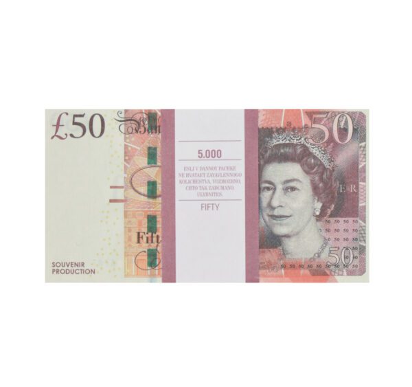 Сувенирные деньги 50 фунтов стерлингов - 80 банкнот