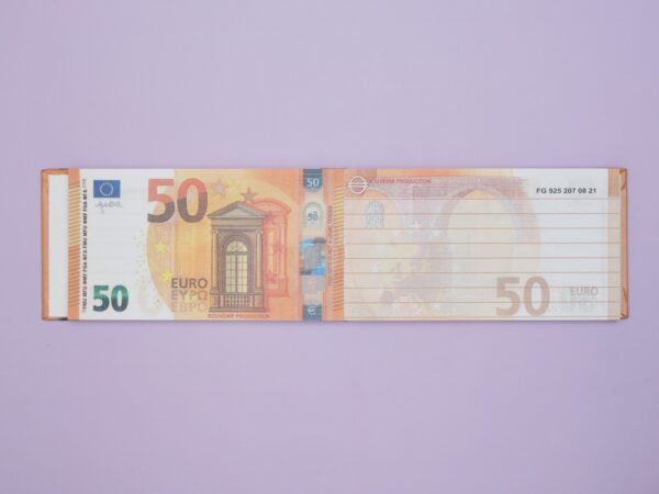 Отрывной блокнот-визитка 50€
