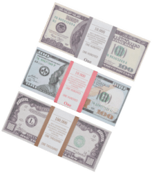 Набор №7 Сувенирные деньги Доллары (100 новых, 100 старых, 1000 долларов)