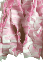 Лента на капот Спираль П/Э с белым Розовый SS84-027