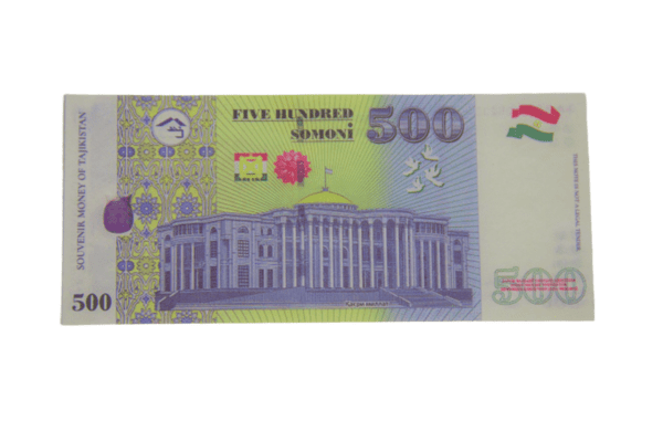 Сувенирные деньги 500 сомони - 80 банкнот