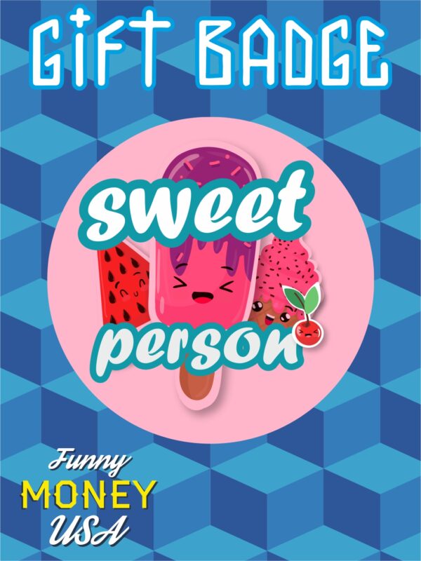 Gift badges "Sweet Person"