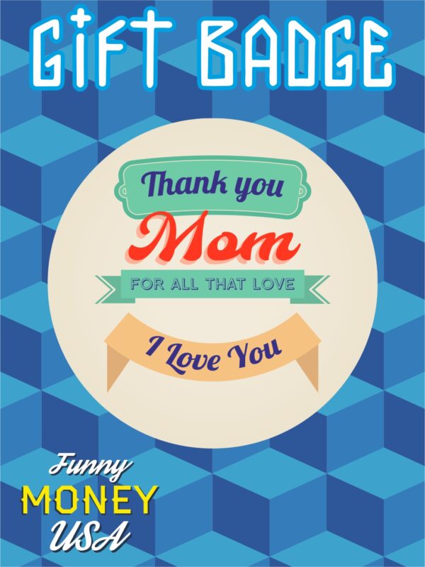 Gift badges "Thank you Mom"