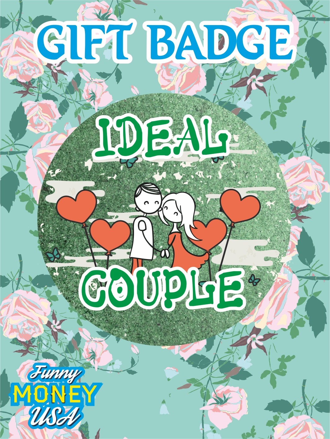 Gift badges "Ideal couple"