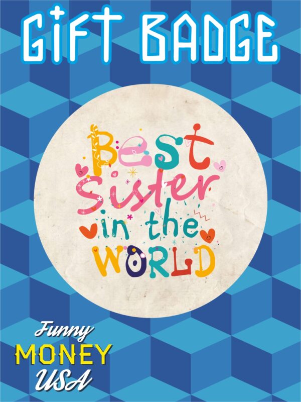 Gift badges "Best super in the world"