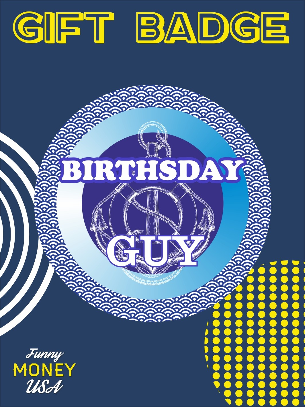 Gift badges "Birthday guy"