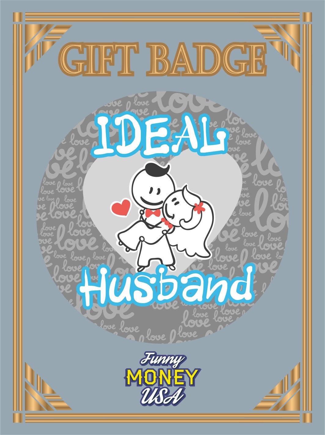 Gift badges "Ideal husband"