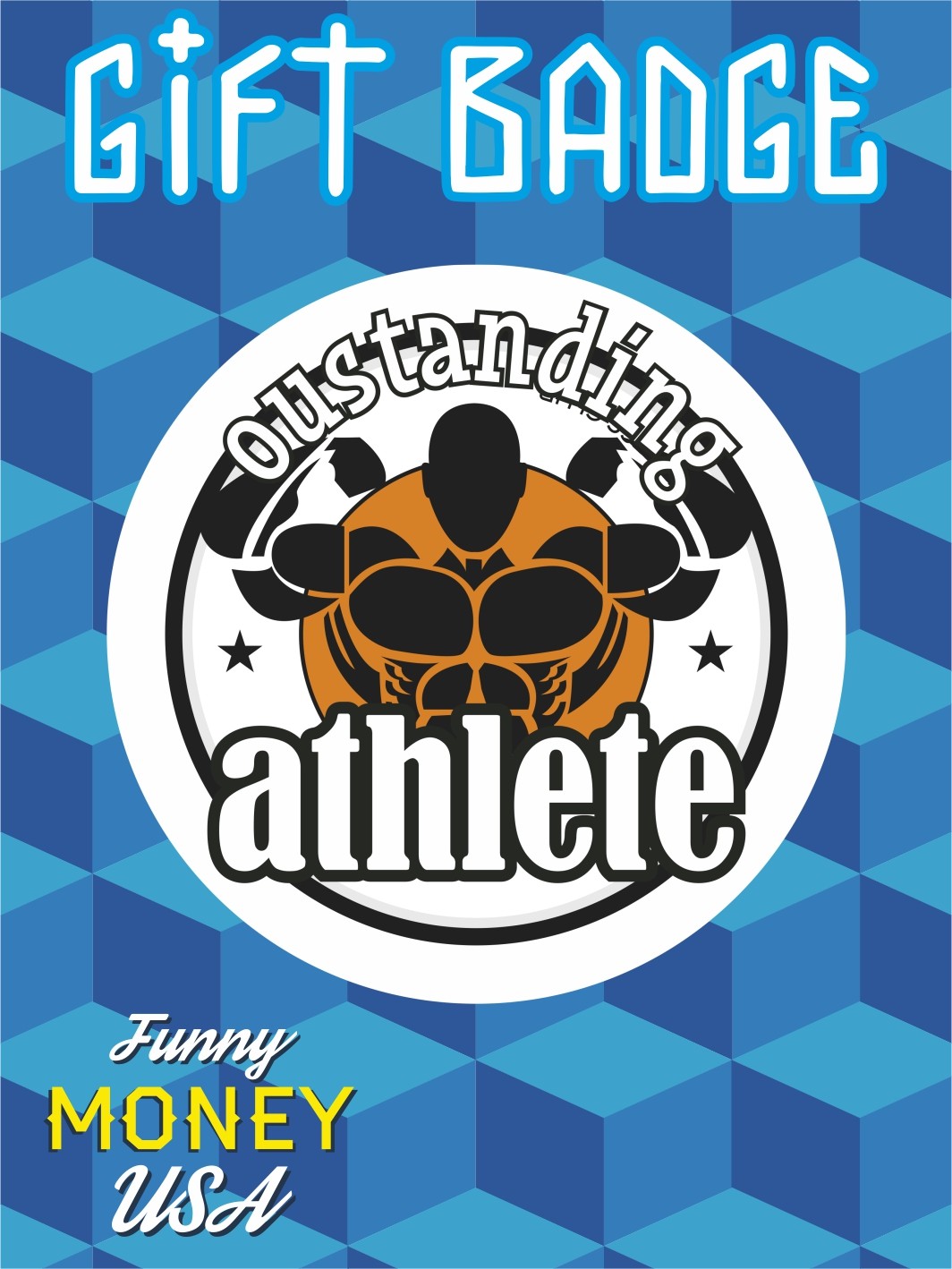 Gift badges "Oustanding athlete"