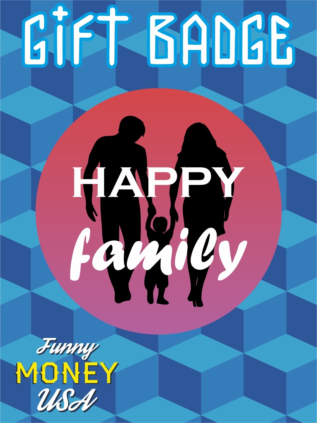 Gift badges "Happy family"