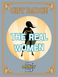 Gift badges "Real woman"