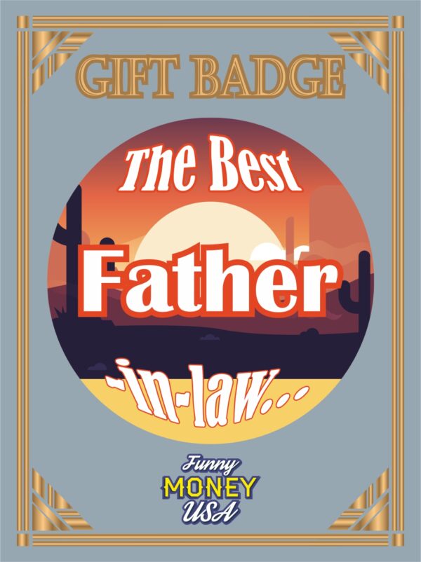 Gift badges "Best father in-low"