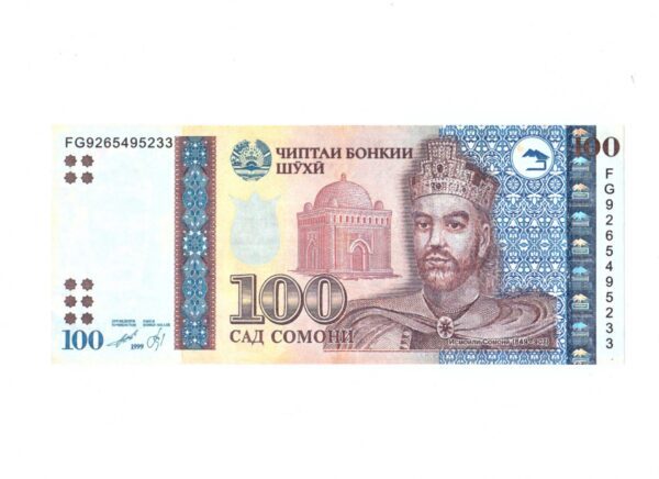 Сувенирные деньги 100 сомони - 80 банкнот