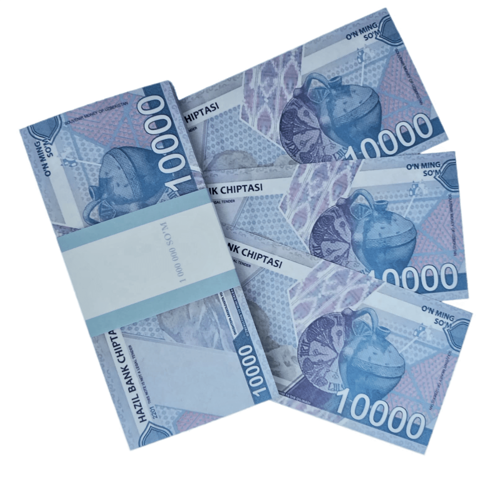 Сувенирные деньги 10000 сум - 80 банкнот