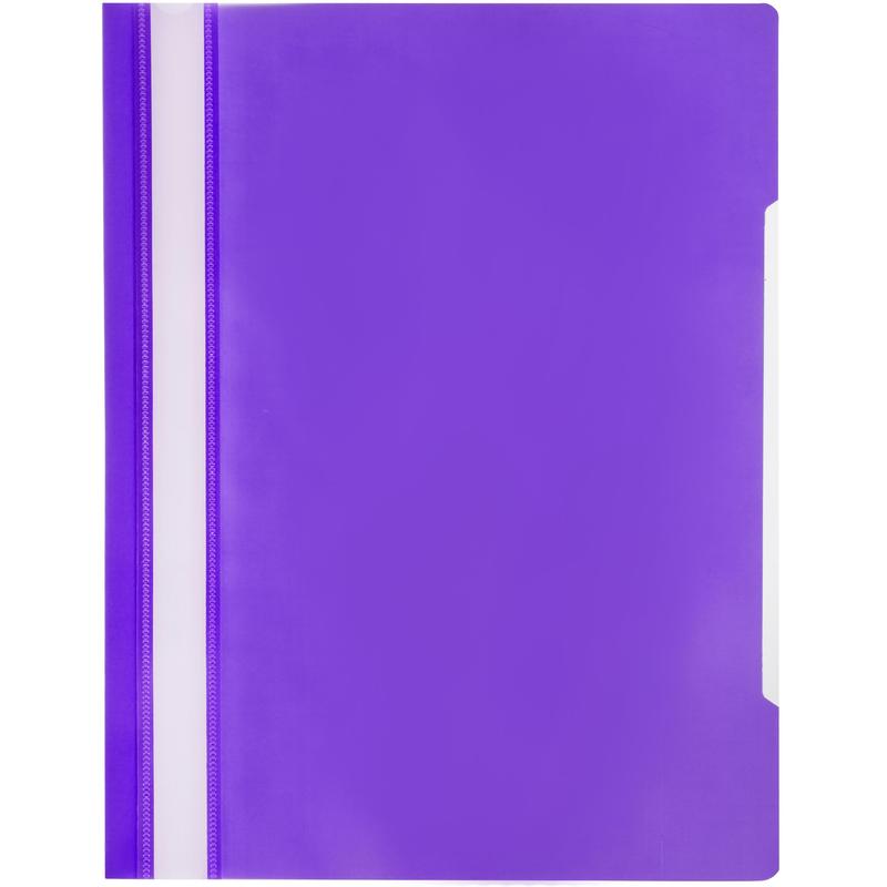 Папка скоросшиватель А4 фиолетовый (25шт)