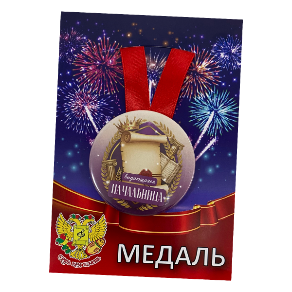 Медаль Выдающаяся начальница (металл)