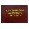 Шуточное удостоверение Диванного эксперта, фото 1