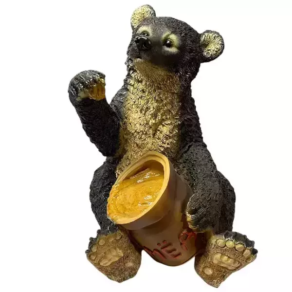 Садовая фигура "Медведь с медом"