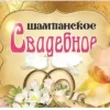 Наклейка на бутылку “Шампанское свадебное орхидея 2 голубя” уп. 20 шт. (80х110), фото 1