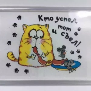Магнит на холодильник “Кто успел, тот и съел!”