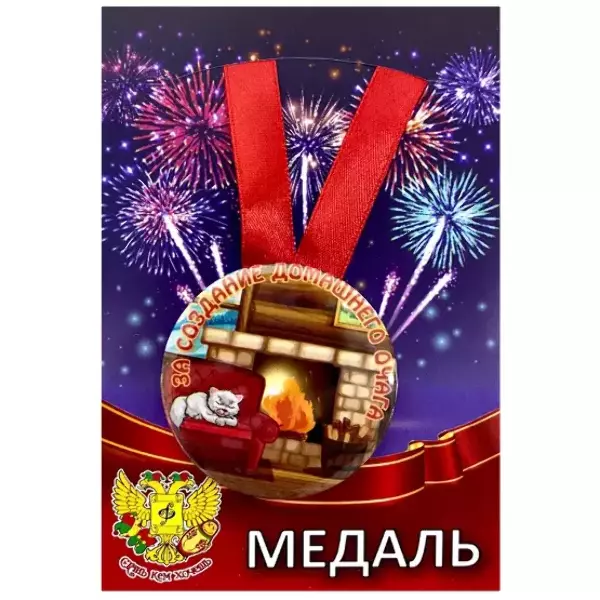 Медаль За создание домашнего очага (металл)