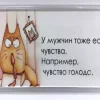 Магнит на холодильник “У мужчин тоже есть чувства”, фото 1