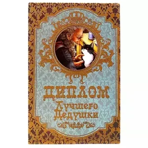 Диплом Лучшего дедушки (папка адресная 15 × 11 × 0,4 см)
