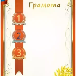 Почетная грамота №9