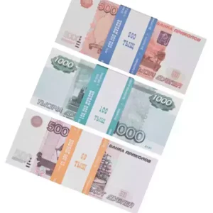 Набор №1 Сувенирные деньги Рубли (5000, 1000, 500 рублей)