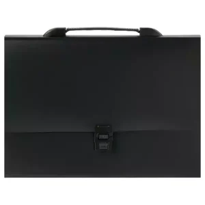 Портфель-картотека 12 отделений (черный)