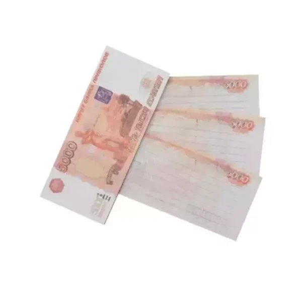 Блокнот пачка 5000 рублей