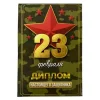 Диплом Настоящего Защитника (23февр) (папка адресная 15 х 11 х 0,4 см), фото 1
