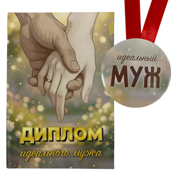Диплом Идеального мужа + Медаль Идеальный муж